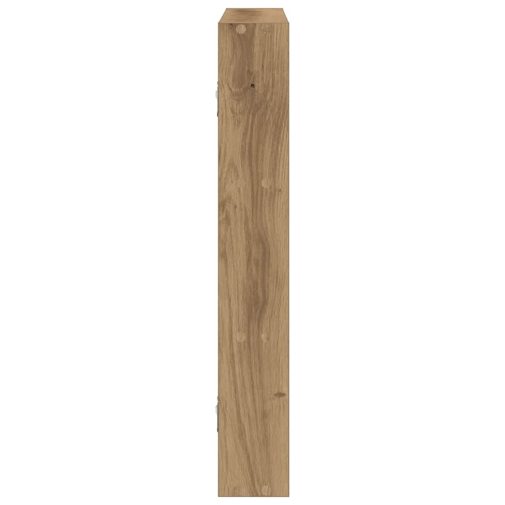 Scaffale a Parete Rovere Artigianale 43x9x60 cm Truciolato | homemem39