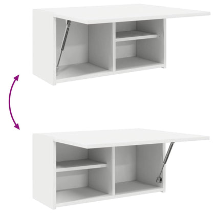 Mobile da Bagno a Parete Bianco 60x25x30cm in Legno Multistrato