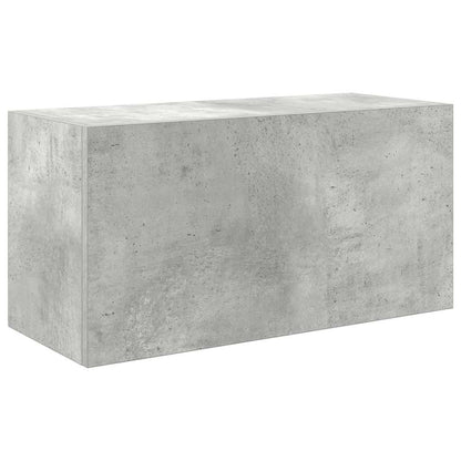 Armadietto da Bagno Grigio Cemento 60x25x30 cm in Truciolato