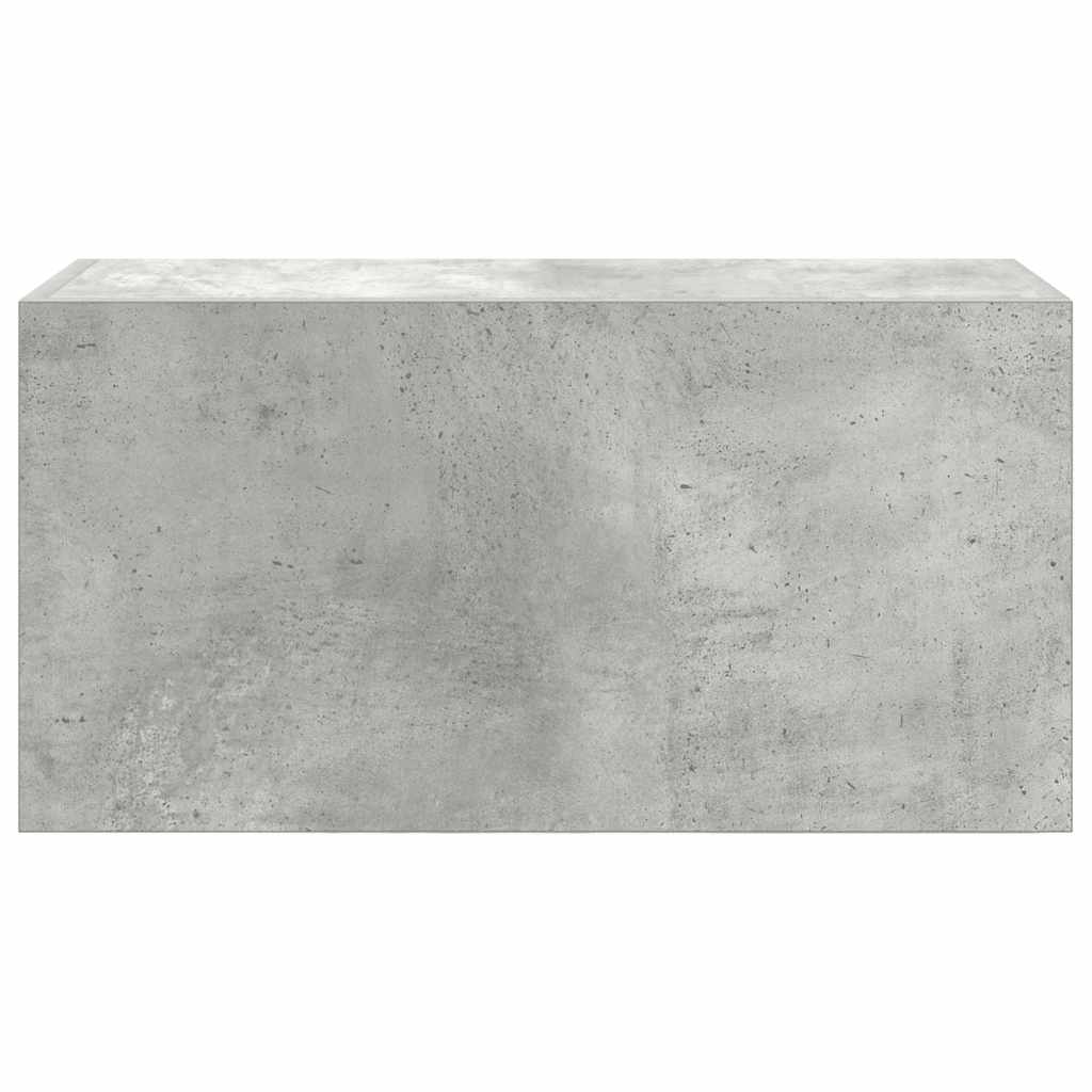 Armadietto da Bagno Grigio Cemento 60x25x30 cm in Truciolato