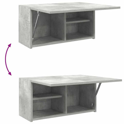 Armadietto da Bagno Grigio Cemento 60x25x30 cm in Truciolato