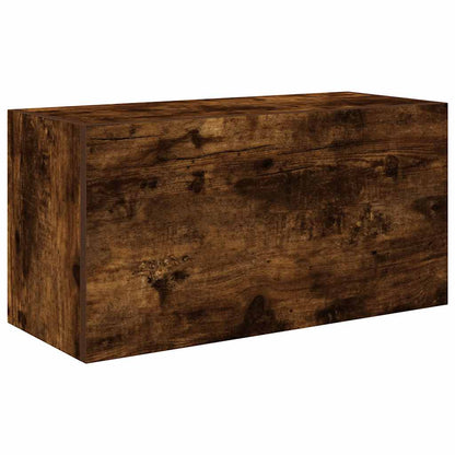 Armadietto Bagno Rovere Fumo 60x25x30 cm in Legno Multistrato
