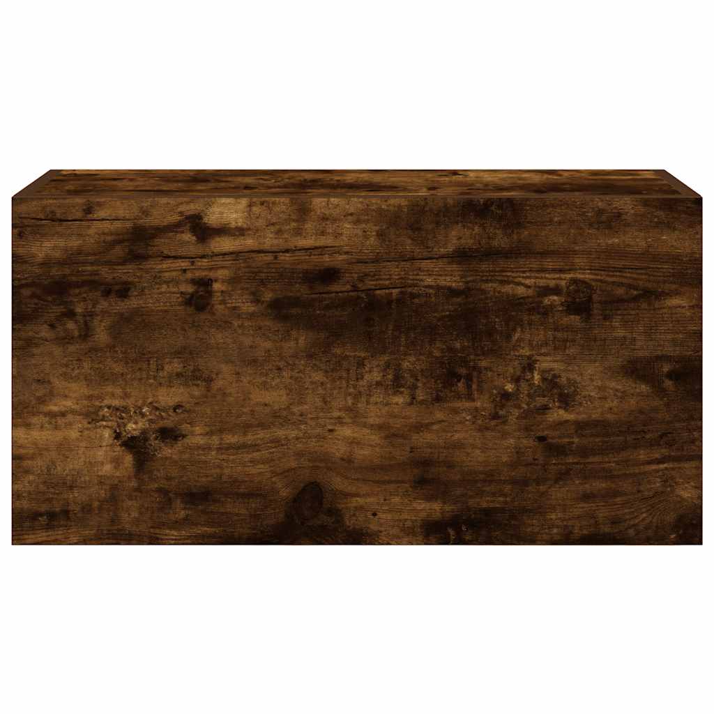 Armadietto Bagno Rovere Fumo 60x25x30 cm in Legno Multistrato