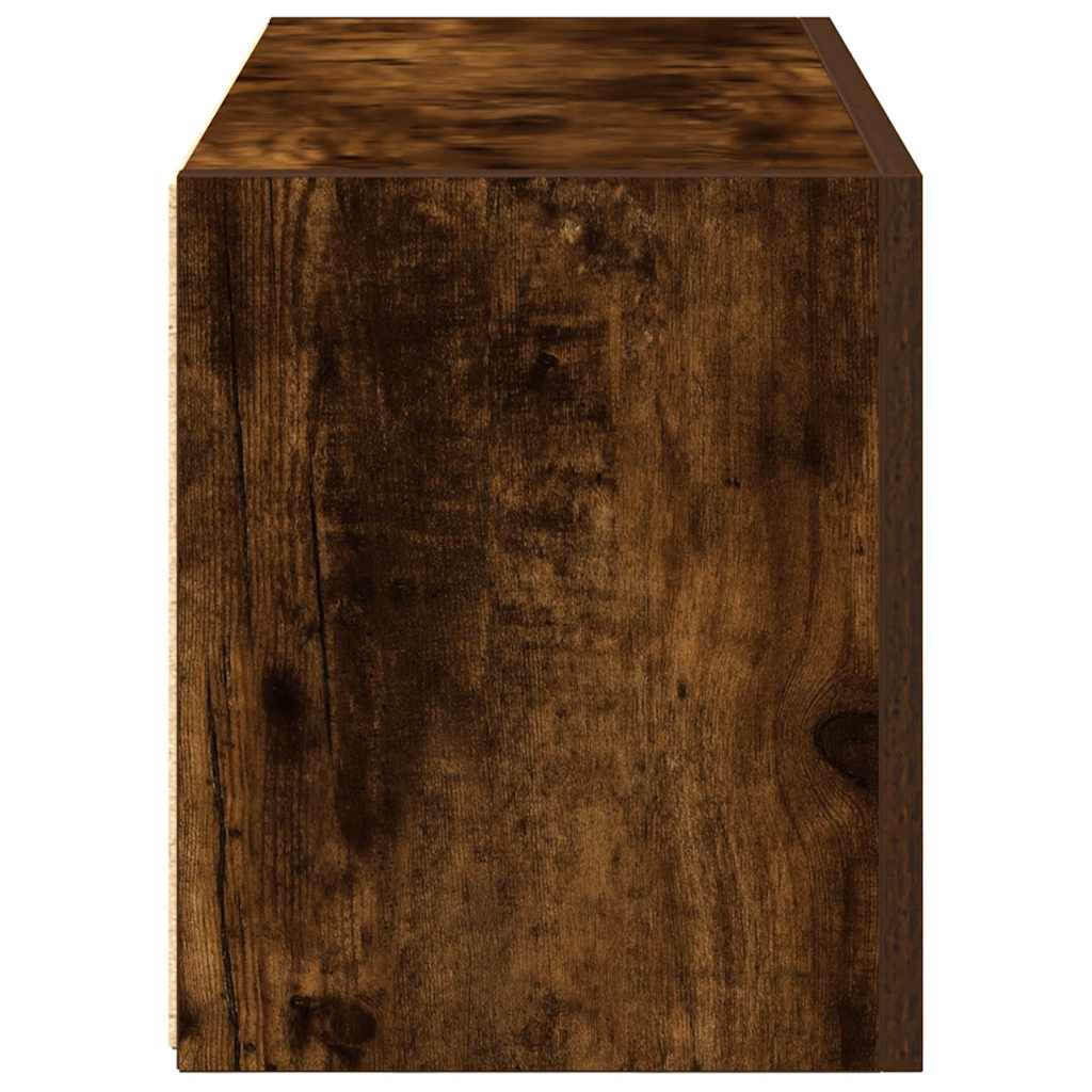 Armadietto Bagno Rovere Fumo 60x25x30 cm in Legno Multistrato