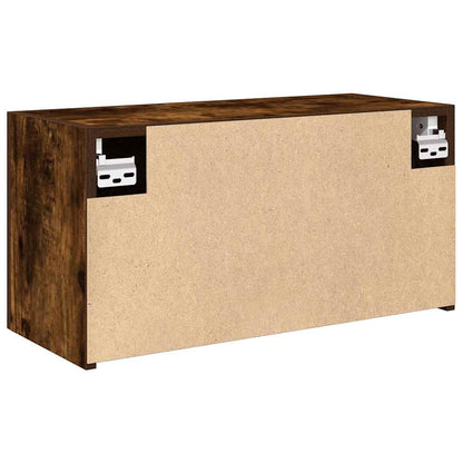 Armadietto Bagno Rovere Fumo 60x25x30 cm in Legno Multistrato