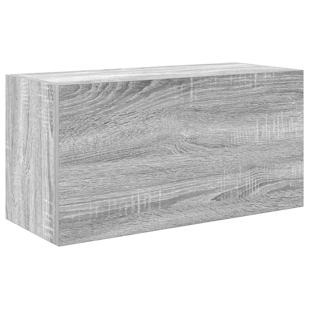 Armadietto Bagno Grigio Sonoma 60x25x30 cm in Legno Multistrato