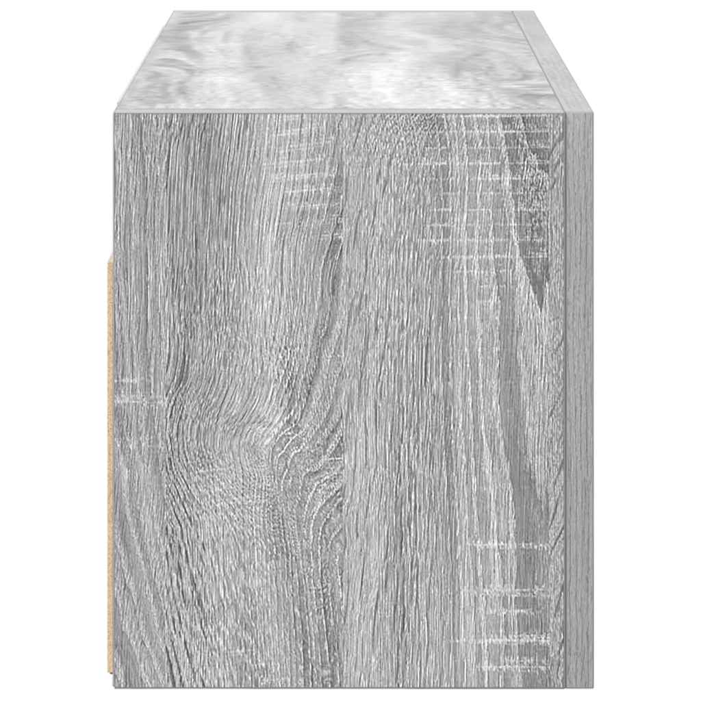 Armadietto Bagno Grigio Sonoma 60x25x30 cm in Legno Multistrato