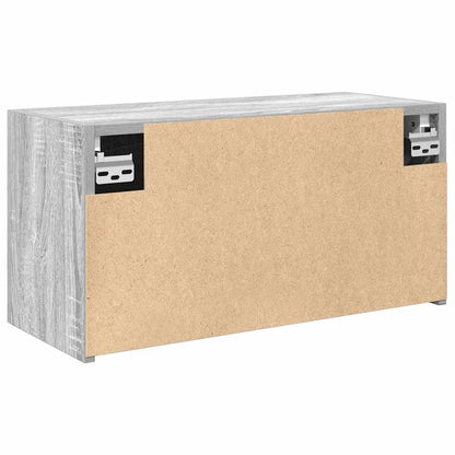 Armadietto Bagno Grigio Sonoma 60x25x30 cm in Legno Multistrato