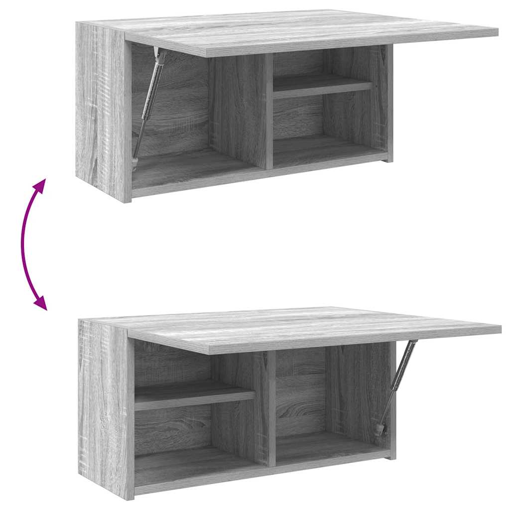 Armadietto Bagno Grigio Sonoma 60x25x30 cm in Legno Multistrato