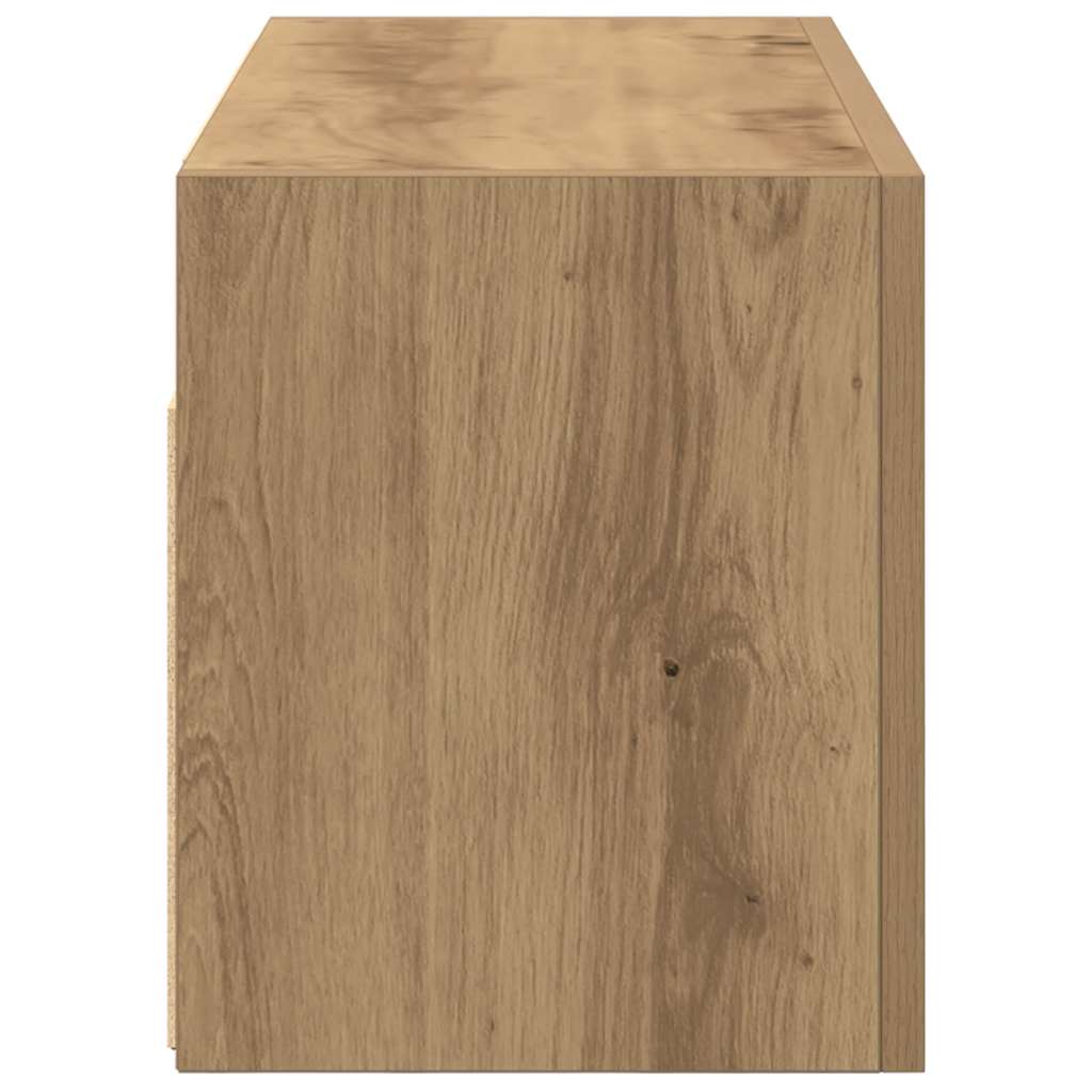 Mobiletto da Bagno Rovere Artigianale 60x25x30 cm Truciolato | homemem39