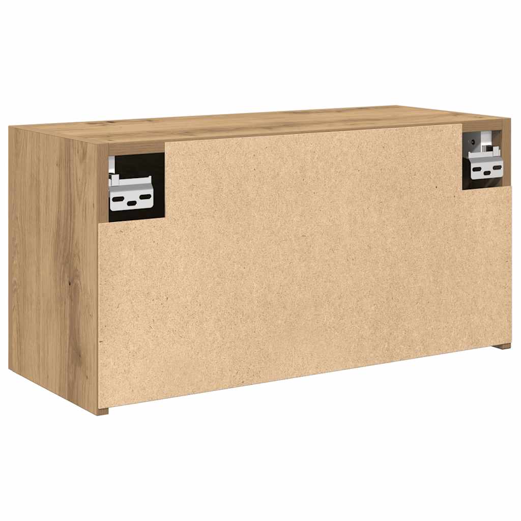 Mobiletto da Bagno Rovere Artigianale 60x25x30 cm Truciolato | homemem39
