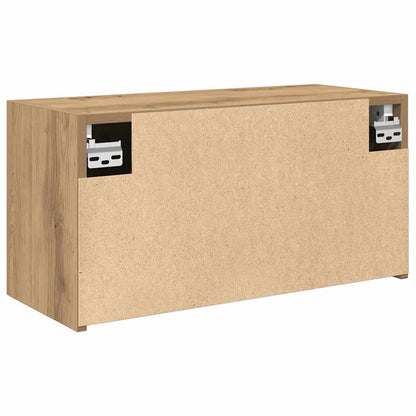 Mobiletto da Bagno Rovere Artigianale 60x25x30 cm Truciolato | homemem39