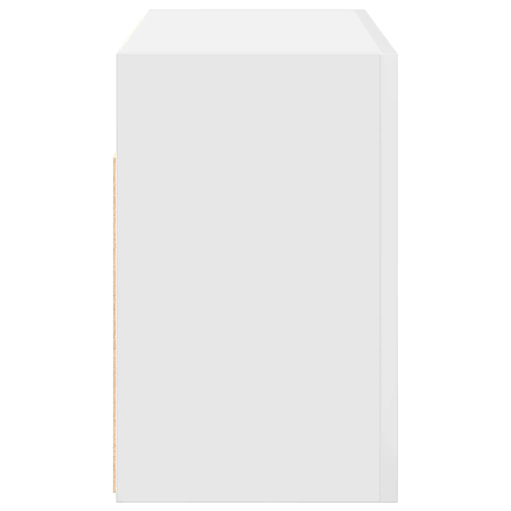 Mobile da Bagno a Parete Bianco 60x25x40cm in Legno Multistrato
