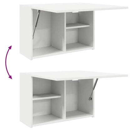 Mobile da Bagno a Parete Bianco 60x25x40cm in Legno Multistrato