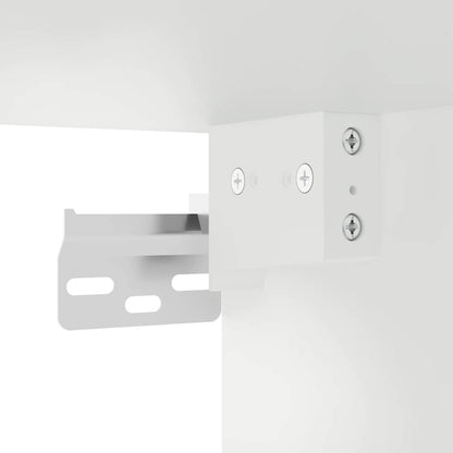 Mobile da Bagno a Parete Bianco 60x25x40cm in Legno Multistrato