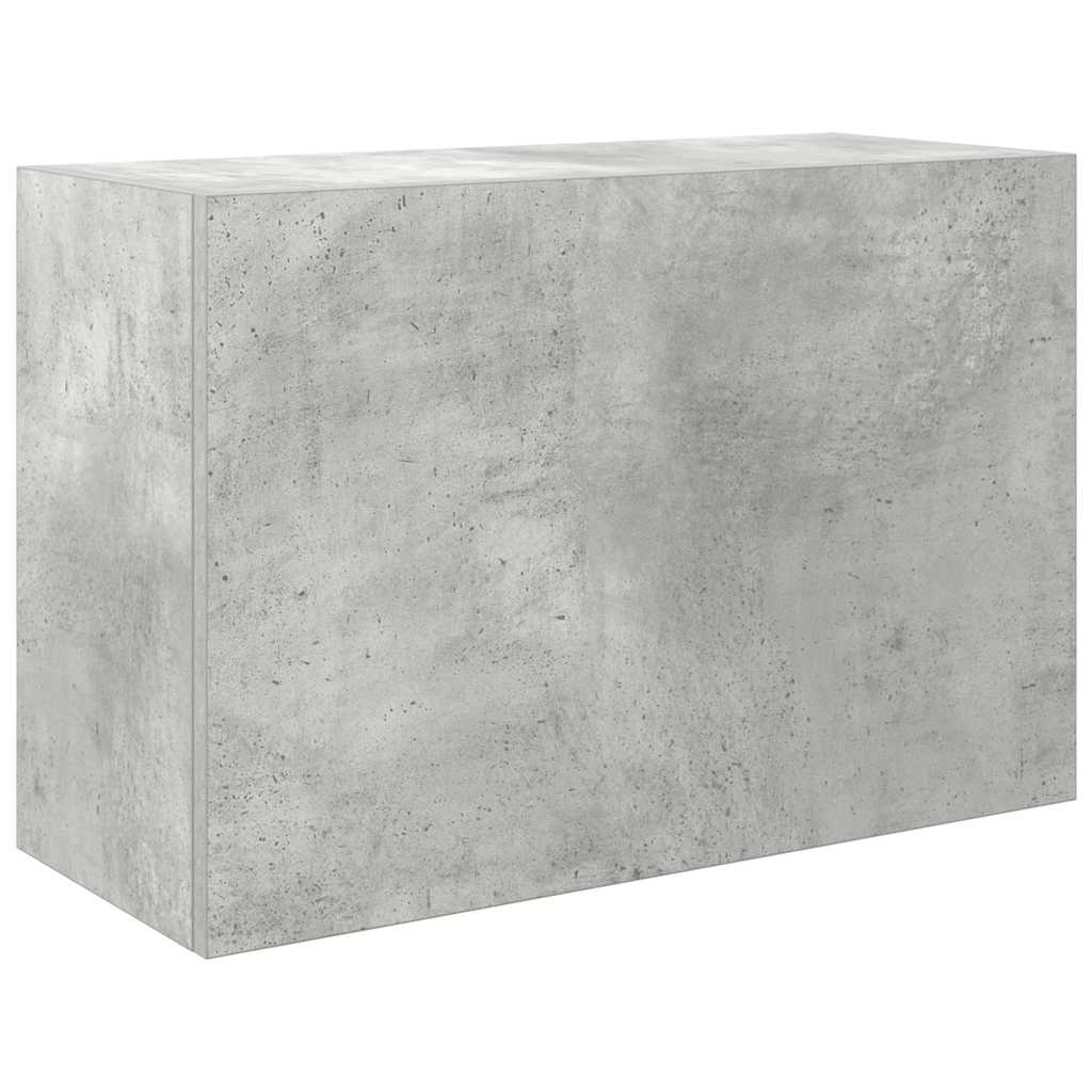 Armadietto da Bagno Grigio Cemento 60x25x40 cm in Truciolato
