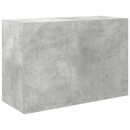Armadietto da Bagno Grigio Cemento 60x25x40 cm in Truciolato