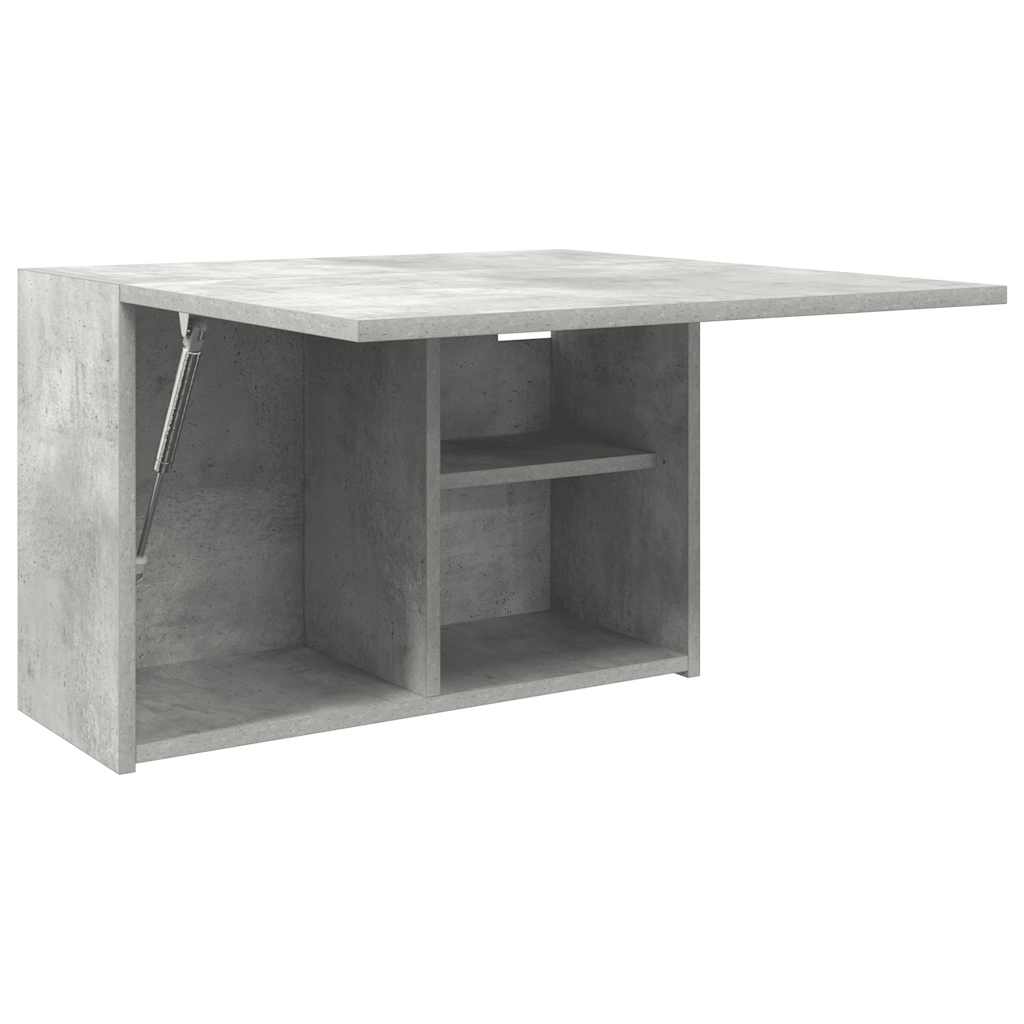 Armadietto da Bagno Grigio Cemento 60x25x40 cm in Truciolato