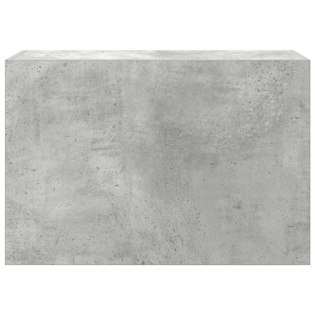 Armadietto da Bagno Grigio Cemento 60x25x40 cm in Truciolato