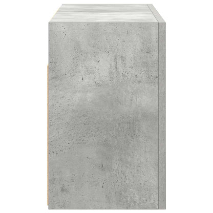 Armadietto da Bagno Grigio Cemento 60x25x40 cm in Truciolato