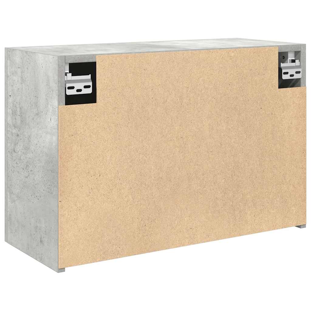 Armadietto da Bagno Grigio Cemento 60x25x40 cm in Truciolato | homemem39