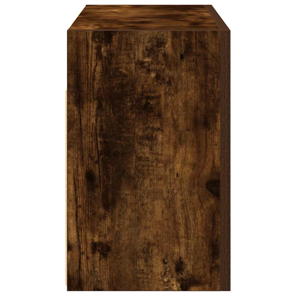 Armadietto Bagno Rovere Fumo 60x25x40 cm in Legno Multistrato