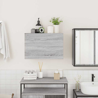Mobile da Bagno Grigio Sonoma 60x25x40 cm in Legno Multistrato
