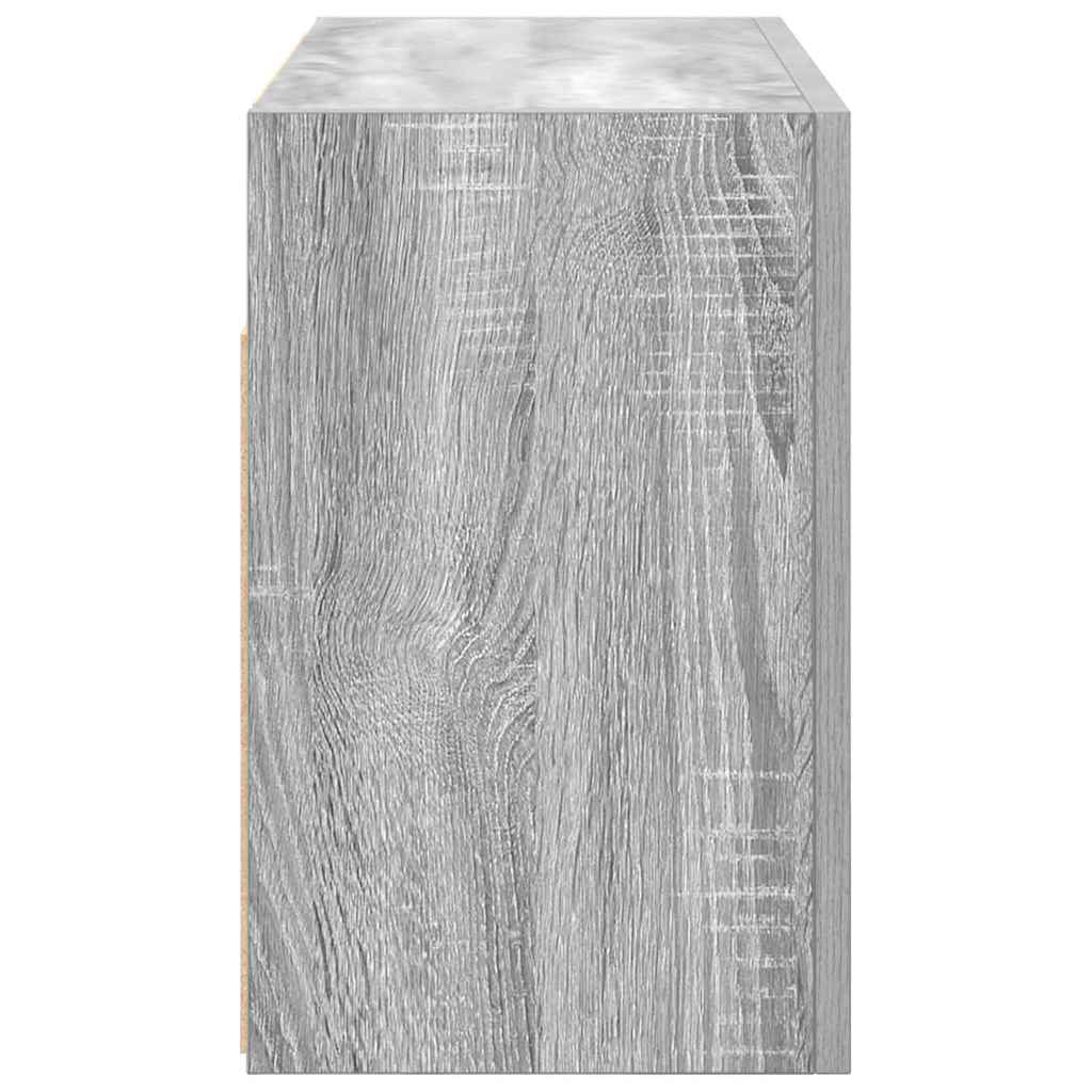 Mobile da Bagno Grigio Sonoma 60x25x40 cm in Legno Multistrato
