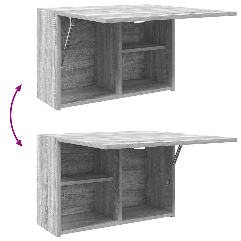 Mobile da Bagno Grigio Sonoma 60x25x40 cm in Legno Multistrato