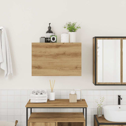 Mobiletto da Bagno Rovere Artigianale 60x25x40 cm Truciolato
