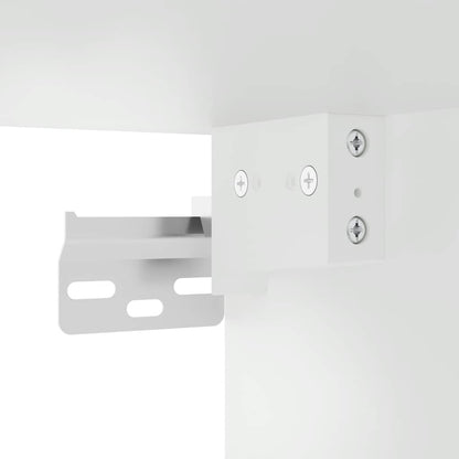 Mobile da Bagno a Parete Bianco 80x25x30cm in Legno Multistrato