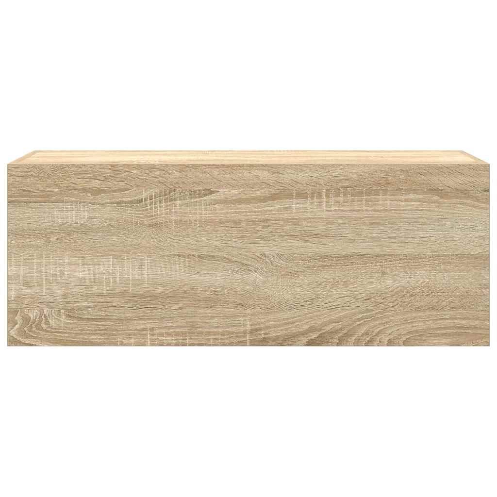 Mobile da Bagno Rovere Sonoma 80x25x30 cm in Legno Multistrato