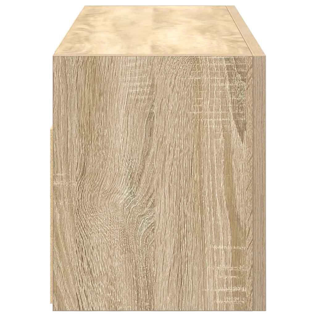 Mobile da Bagno Rovere Sonoma 80x25x30 cm in Legno Multistrato