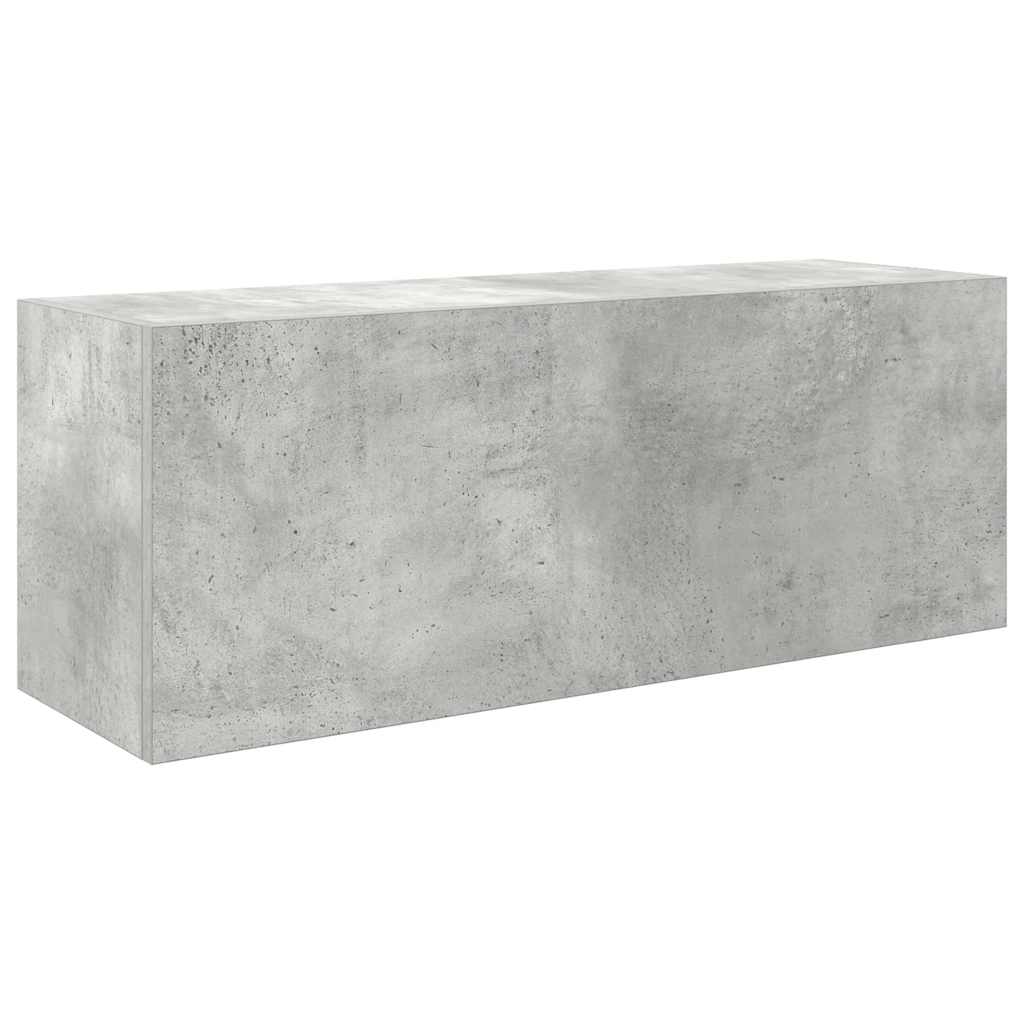 Armadietto da Bagno Grigio Cemento 80x25x30 cm in Truciolato | homemem39