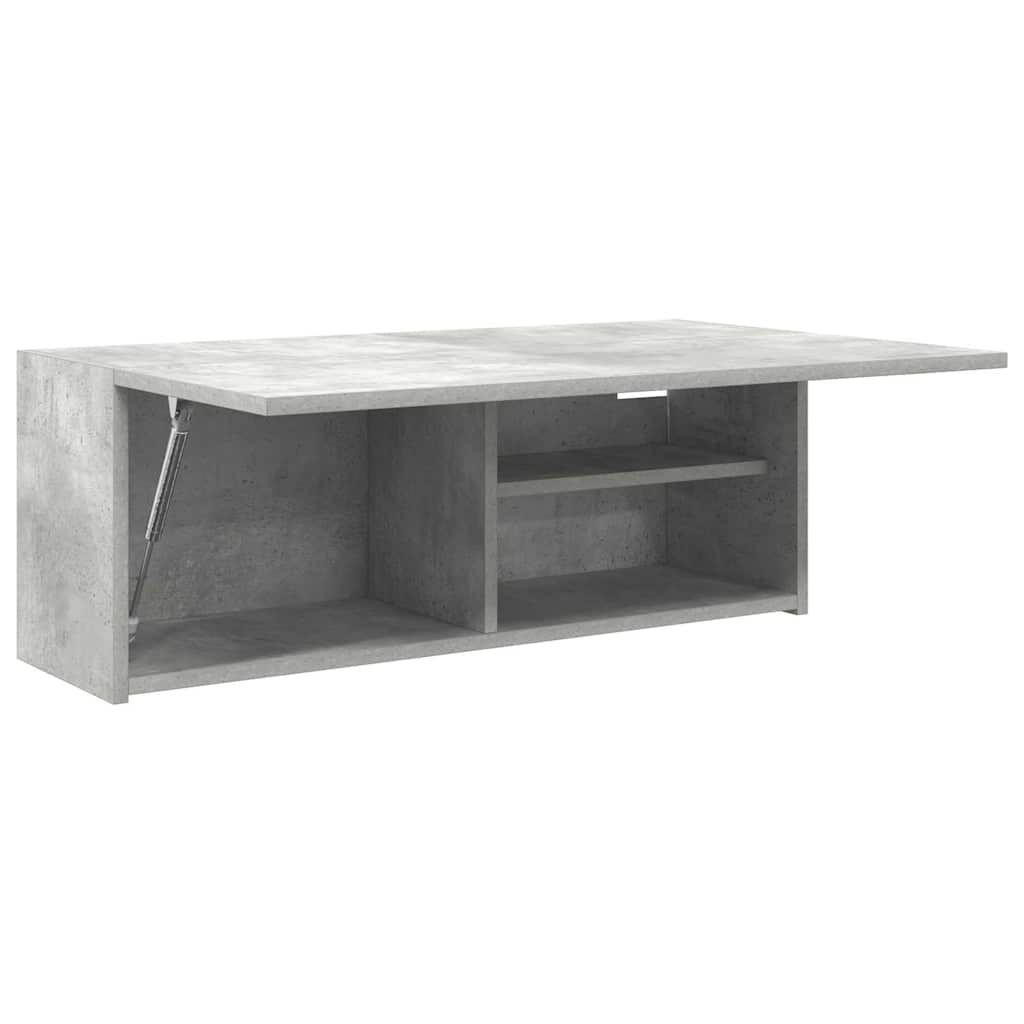 Armadietto da Bagno Grigio Cemento 80x25x30 cm in Truciolato | homemem39