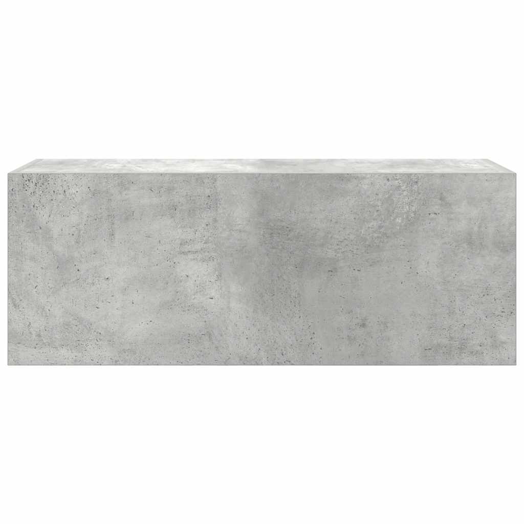 Armadietto da Bagno Grigio Cemento 80x25x30 cm in Truciolato | homemem39