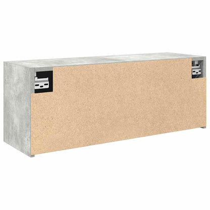 Armadietto da Bagno Grigio Cemento 80x25x30 cm in Truciolato | homemem39