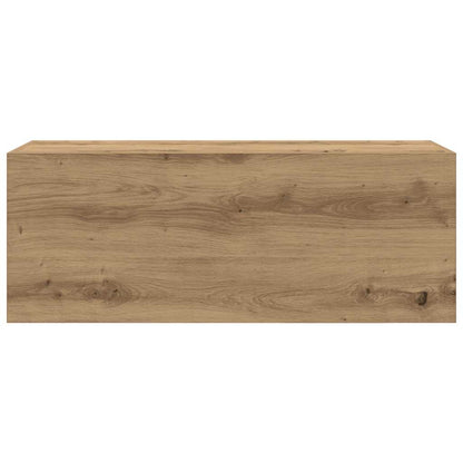 Mobiletto da Bagno Rovere Artigianale 80x25x30 cm in Truciolato | homemem39