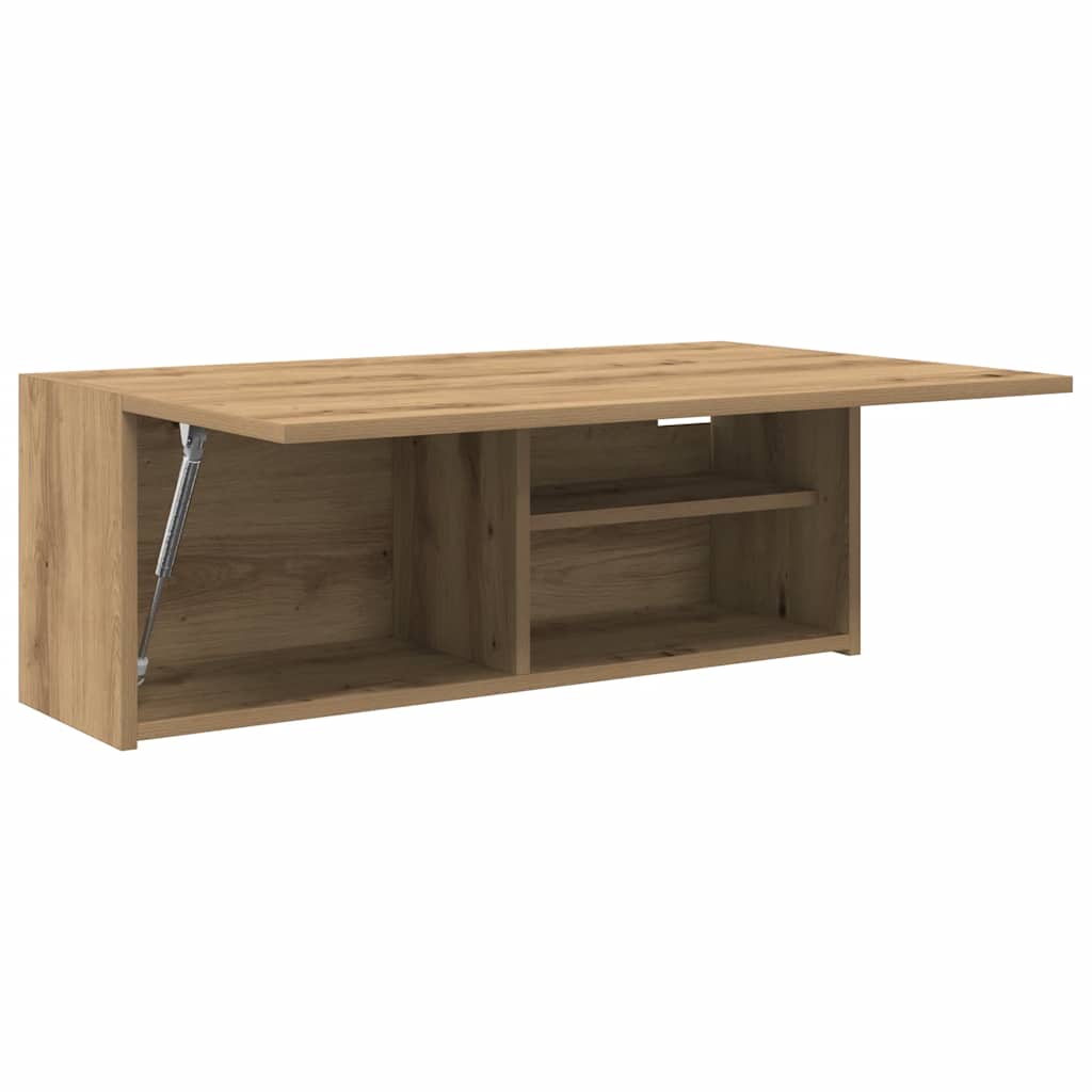 Mobiletto da Bagno Rovere Artigianale 80x25x30 cm in Truciolato | homemem39