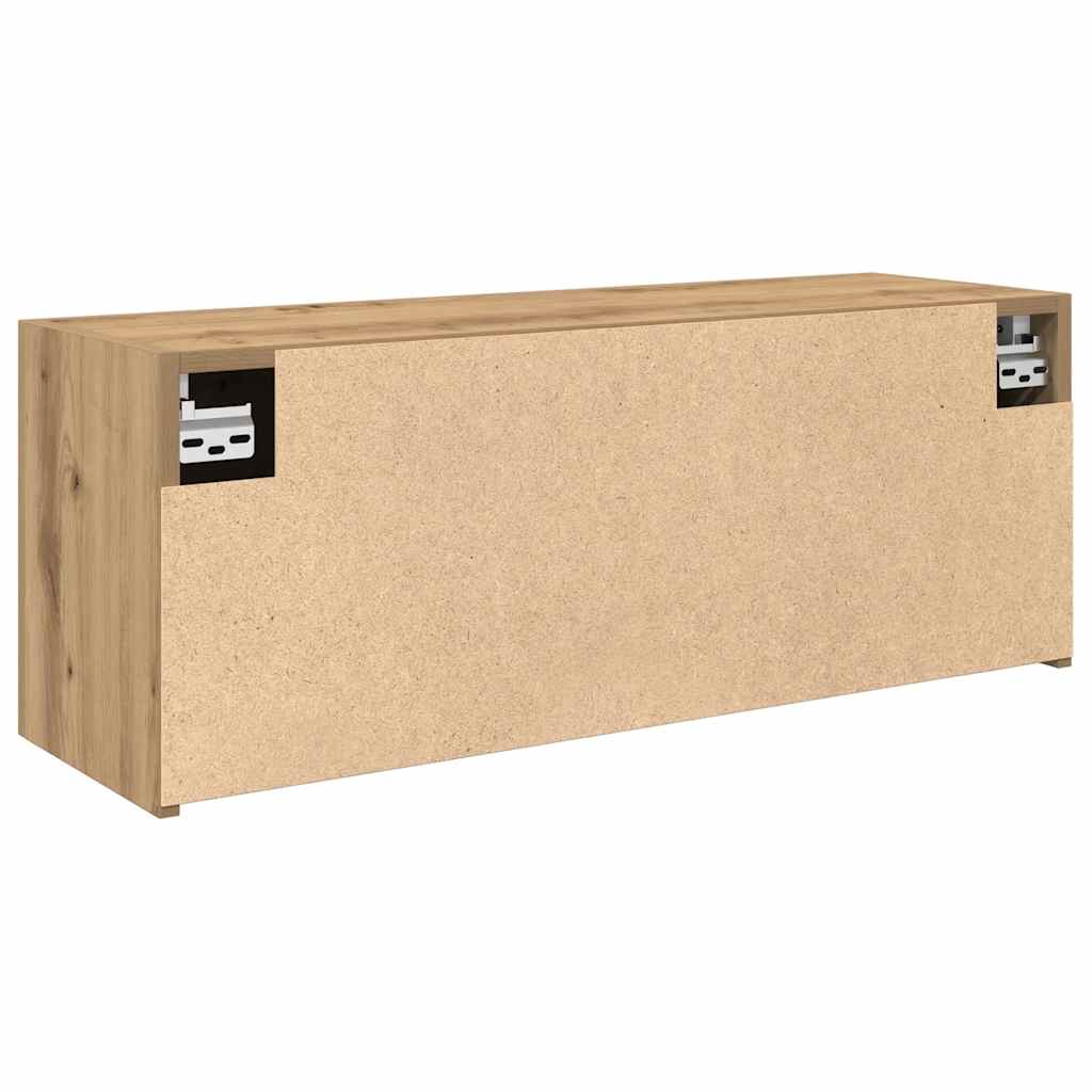 Mobiletto da Bagno Rovere Artigianale 80x25x30 cm in Truciolato | homemem39
