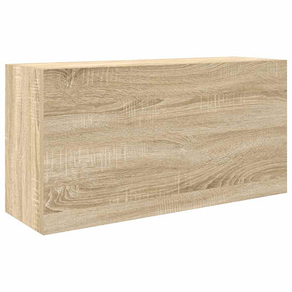 Mobile da Bagno a Parete Rovere Sonoma 80x25x40 cm Truciolato | homemem39