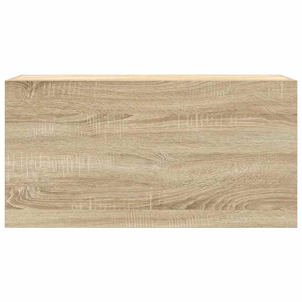 Mobile da Bagno a Parete Rovere Sonoma 80x25x40 cm Truciolato | homemem39