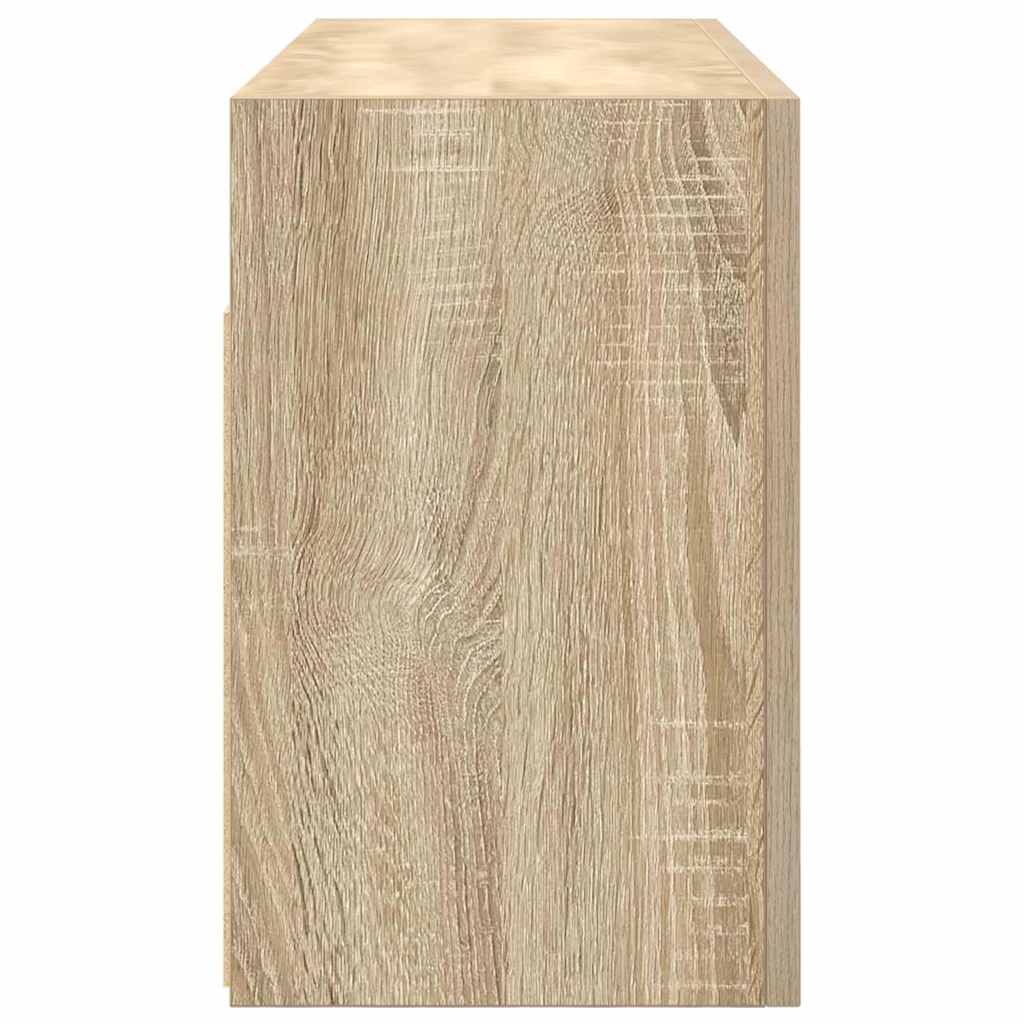 Mobile da Bagno a Parete Rovere Sonoma 80x25x40 cm Truciolato | homemem39