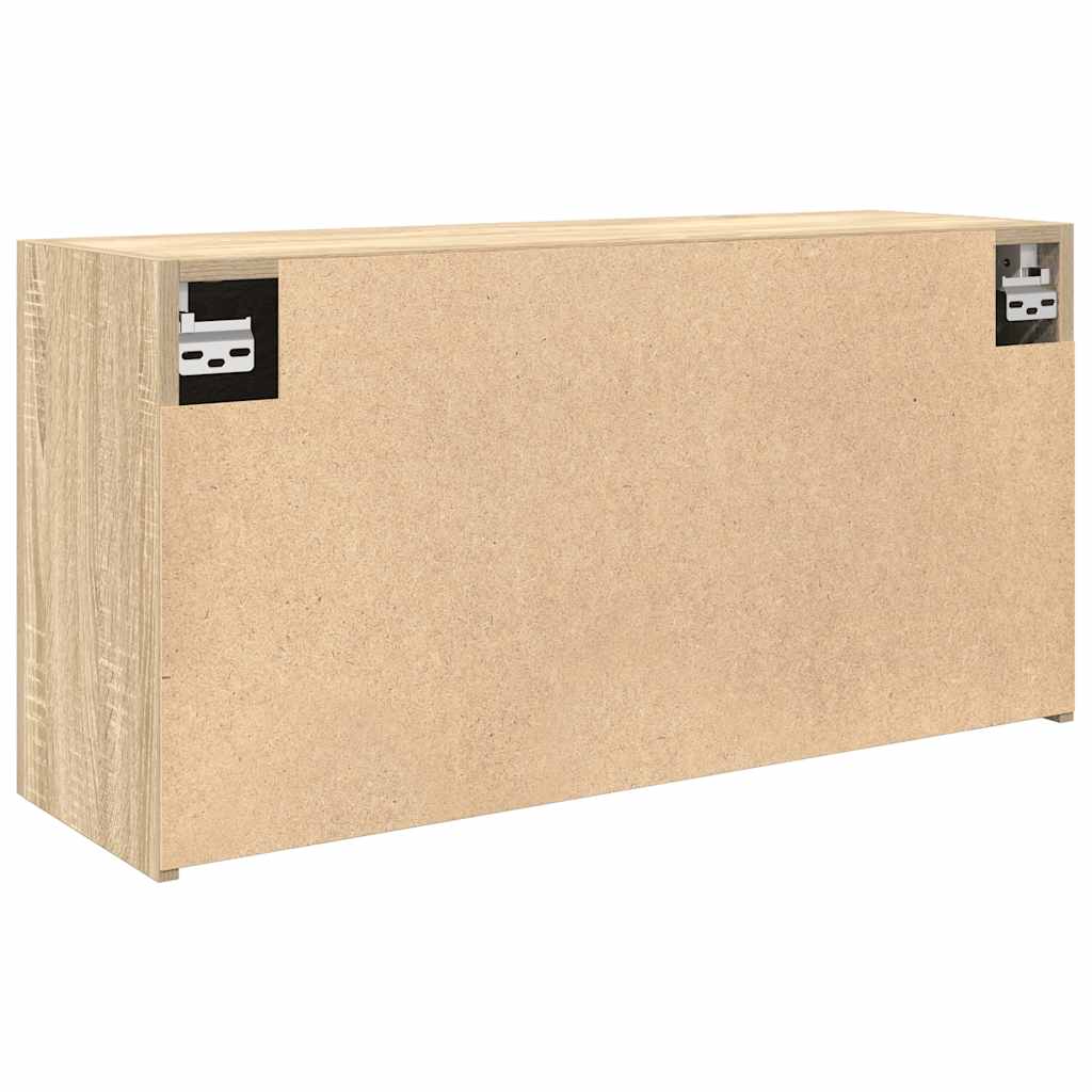 Mobile da Bagno a Parete Rovere Sonoma 80x25x40 cm Truciolato