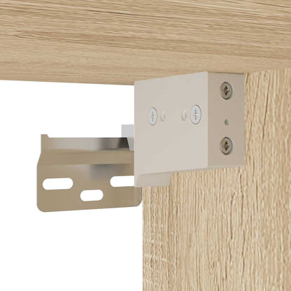 Mobile da Bagno a Parete Rovere Sonoma 80x25x40 cm Truciolato