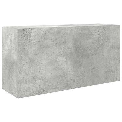Mobile da Bagno a Parete Grigio Cemento 80x25x40 cm Truciolato