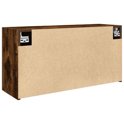 Mobile da Bagno a Parete Rovere Fumo 80x25x40 cm in Truciolato