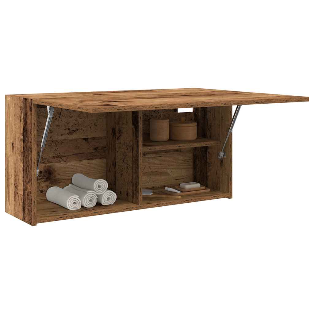 Mobile da Bagno Legno Antico 80x25x40 cm in Truciolato