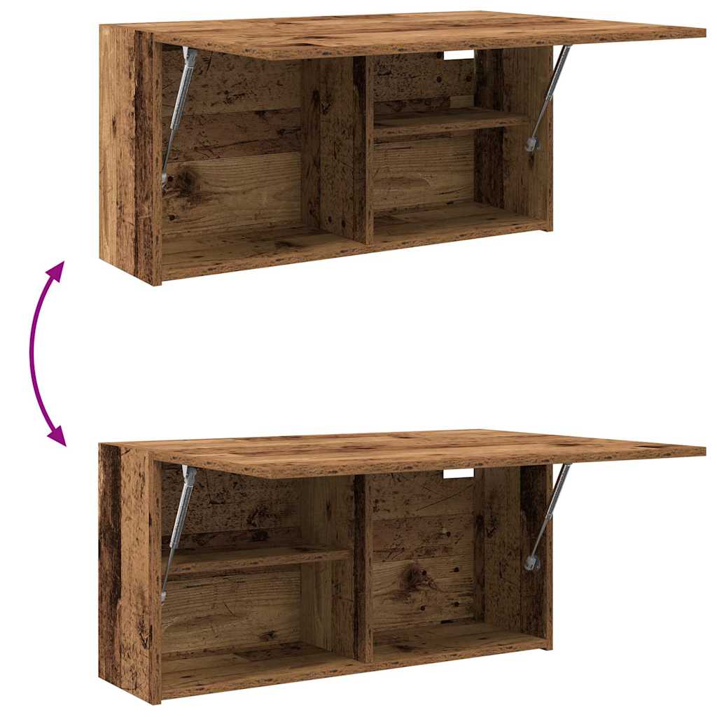 Mobile da Bagno Legno Antico 80x25x40 cm in Truciolato