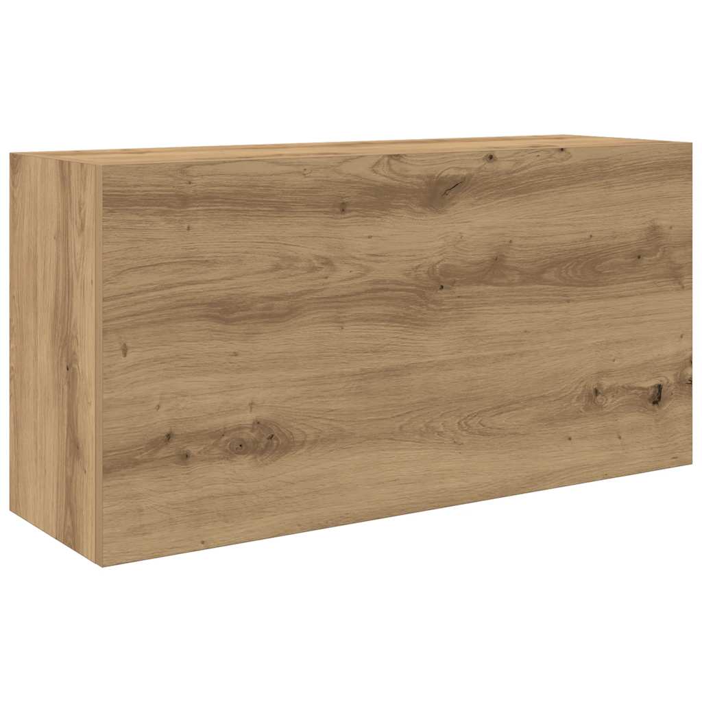 Mobiletto da Bagno Rovere Artigianale 80x25x40 cm in Truciolato | homemem39